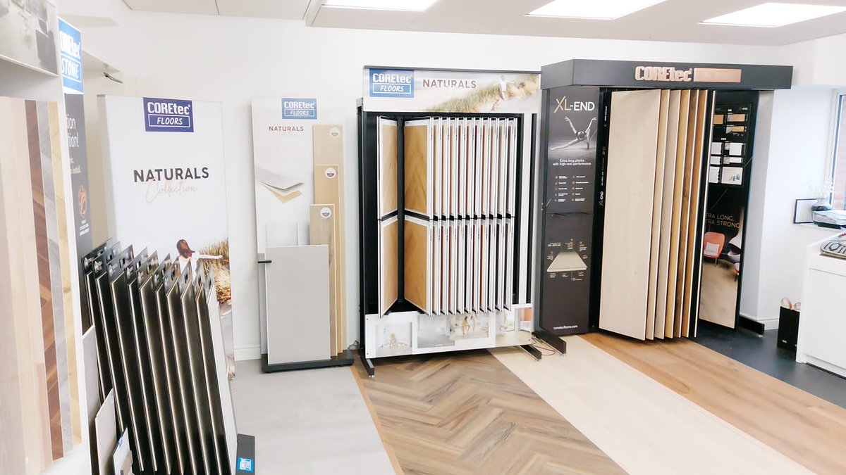 PFL_Ireland's tweet image. Our Belfast showroom has now been refitted to feature three new #COREtec display stands. To view the Naturals, XL-End, Or Ceratouch collections in-person, contact our Belfast office today to arrange an appointment. #tradeonly