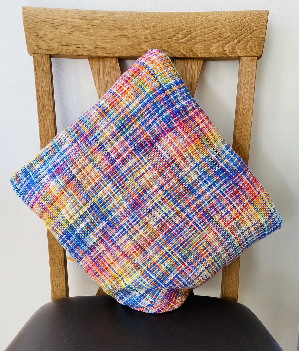 Envelope-style cushion covers, handwoven in colours and design for no extra using Falklands Merino or Alpaca from Uk Alpaca Ltd Buy with or without a handmade British wool insert by woolsoft.co.uk justwooltextiles.co.uk #cushioncovers #handmade #britishwool