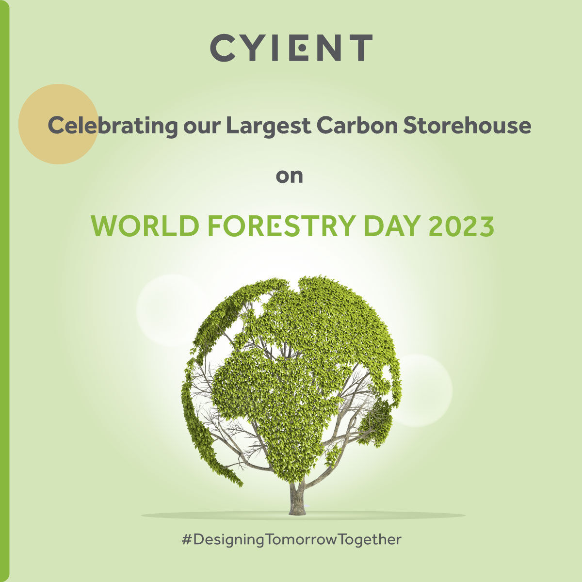Forests are also the largest storehouses of carbon, and preserving our warehouse of good health is imperative. At Cyient, we remain true to our commitment, engaging in sustainable projects and planting trees to grow our green cover.

bit.ly/3lzxVTV 

#worldforestryday