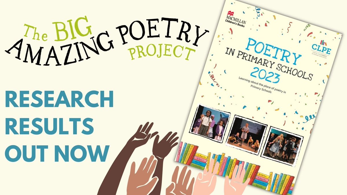🧵It's #WorldPoetryDay, and as the National Poetry Centre for Primary Schools, we have tons of poetry resources, as well as the latest research findings from our #TheBigAmazingPoetryProject survey, which show the importance of poetry for children: ow.ly/2Ijz50NhGO5