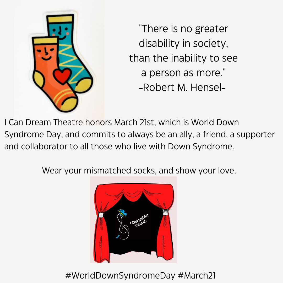 Today is World Down Syndrome Day (March 21).
We stand with our friends, colleagues and loved ones who live with Down Syndrome, and who shine every single day.
Rock your socks!
<a href="/CdnDownSyndrome/">Canadian Down Syndrome Society</a> 
cdss.ca