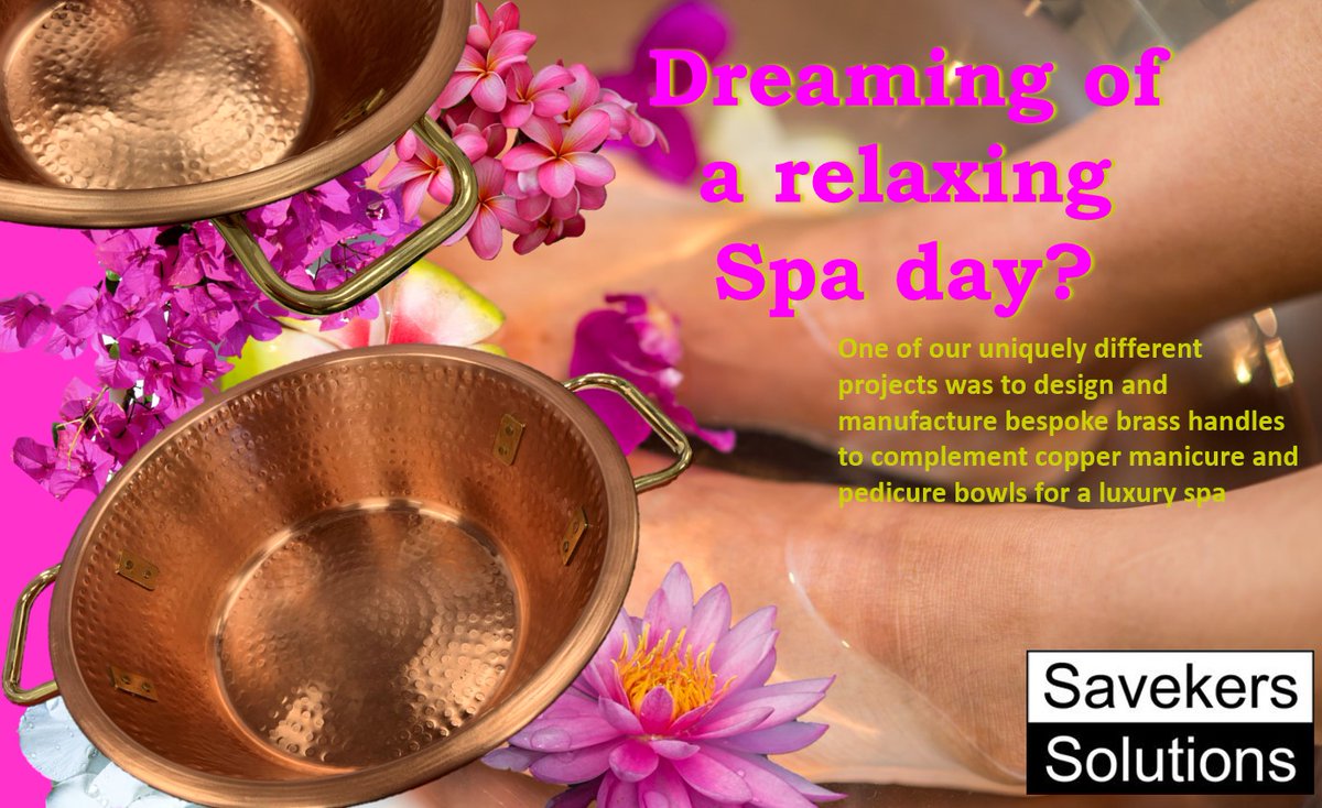 Savekers's tweet image. Spring is finally here lighter mornings, birdsong, blossom on the trees and copper pedicure and manicure bowls with brass handles!
#versatility #brass #copper #spaday