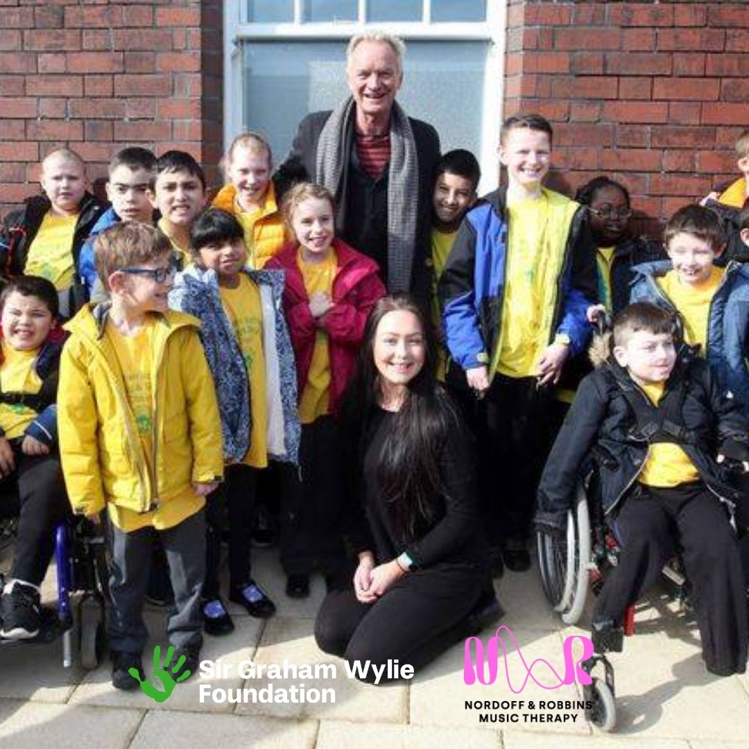 SirGWFoundation's tweet photo. Flashback to 5 years ago... From the first shovel in the ground by @KaiserChiefs members @Rickontour and Simon Rix to its grand opening with @OfficialSting . Happy 5th Birthday @nordoffrobbins Music Therapy Centre and thank you to all the people who made it happen. #sgwf https://t.co/oroDYeDwVi