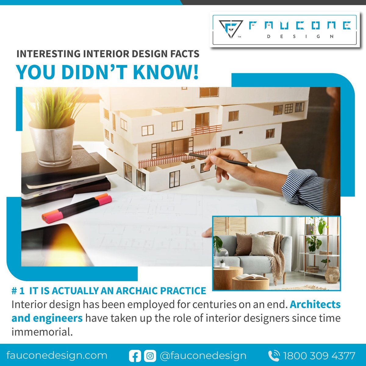 FauconeD's tweet photo. For further information, please contact:
☎ 1800 309 4377
🌐 https://t.co/CdAmSMI0uq

#faucone #fauconedesign #design #interiordesigner #interiordesign #interior #interestingfacts #goodinterior #interiordesignfacts #archaicpractice #architects #engineers #interiorpsychology https://t.co/03kcZJMHMn