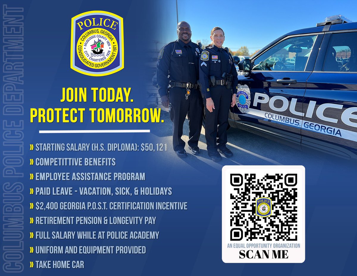 CPDGA's tweet photo. Be the change you want to see in your community. Apply now and join us at the Columbus Police Department: https://t.co/t4vST8lCzn
#WeAreCPD #jointoday #protecttomorrow #bethedifference #hiring #recruiting https://t.co/UGwHeFgewh