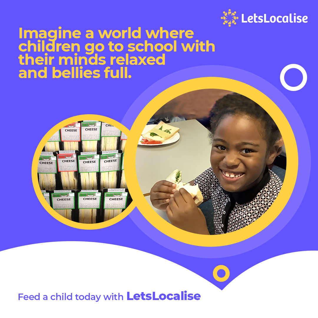 LetsLocalise's tweet photo. As we face unprecedented challenges in the world today, it is more important than ever to come together as a community and support 🤝 those who are most vulnerable.

#LetsLocalise #Meals #MealsForChildren #UK #EverydayMeal https://t.co/mifsLE1iga