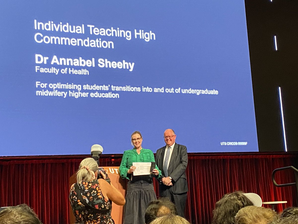 UTS School of Nursing & Midwifery (@utssonm) on Twitter photo Congratulations <a href="/AnnabelSheehy/">Annabel Sheehy</a> on your teaching commendation! We are all so proud of you Congratulations <a href="/AnnabelSheehy/">Annabel Sheehy</a> on your teaching commendation! We are all so proud of you