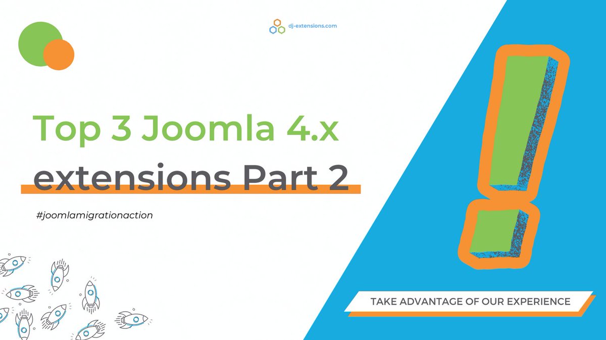 DJExtensions's tweet photo. 🚀 #joomlaactionmigration continues!

Today we share a second article about our best products that are already compatible with Joomla 4. 💙

Grab the link  👉 https://t.co/P7aVDp0XlA

#djextensions #joomla #joomla4 https://t.co/66dzgWb4ID