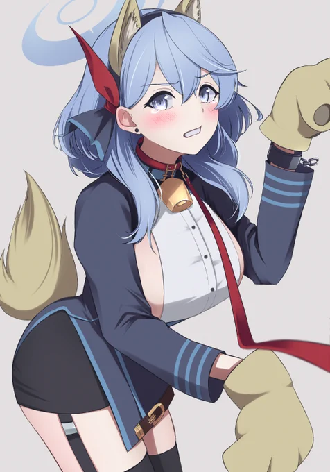 こうなったら賭けますか?負けたらあの首輪の他に犬耳もつけてもらいます!天雨アコ(5連敗) #ブルアカ 