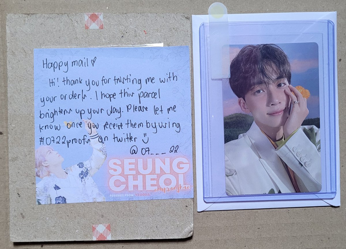 kyungsoo_minwon's tweet photo. Finally nakauwi narin si jeonghan.
Thank you po @07___22
#0722proofs https://t.co/L74pFDfteb
