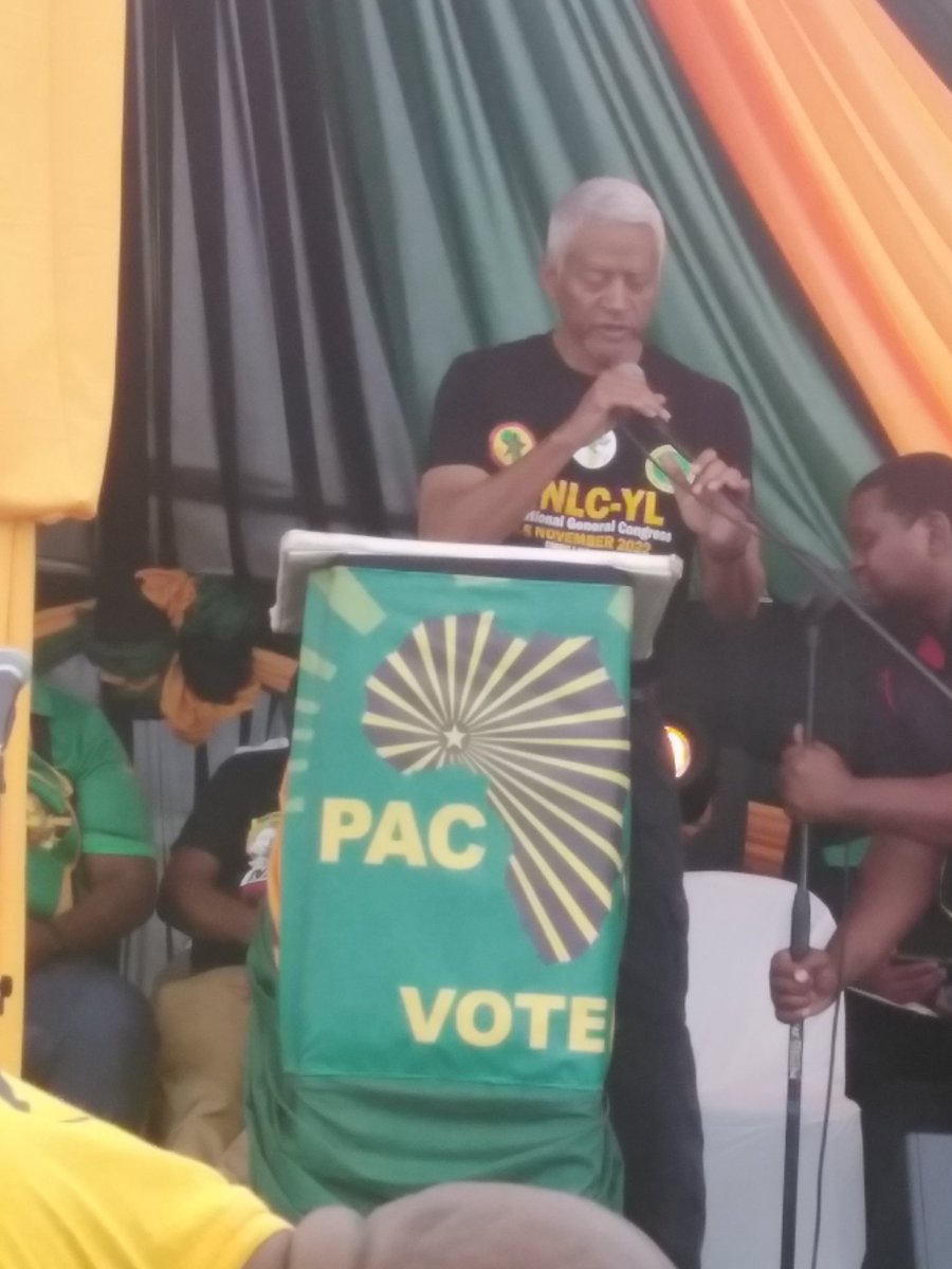 Comrade John Tremble of the A-APRP, an international Pan-Africanist solidarity political party at the Sharpeville Day commemoration ceremony. Izwelethu iAfrika!