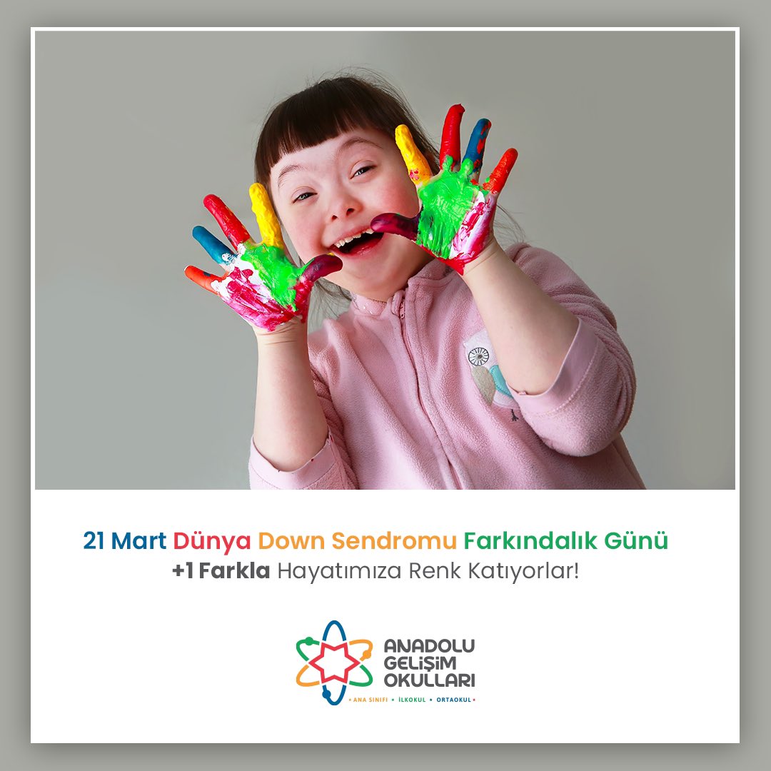 agocomtr's tweet photo. +1 Farkla Hayatımıza Renk Katıyorlar!

#21MartDünyaDownSendromuFarkındalıkGünü https://t.co/eqI40cRF35