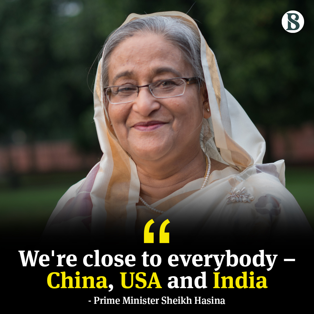 tbsnewsbd's tweet image. Prime Minister Sheikh Hasina on Tuesday (21 March) said that Bangladesh is close to everyone, not only to any particular country.

Read more: tbsnews.net/bangladesh/ban…

#Bangladesh #PrimeMinisterSheikhHasina #cnninterview #TBSNews