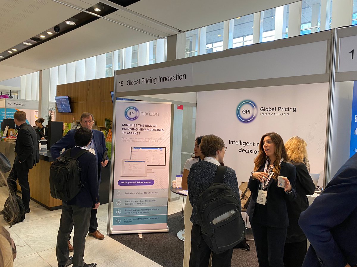PricingGlobal's tweet photo. It’s Day 1 of the #EPA conference and what a kick-off!  
 
Our team, are proudly to showcasing how #GPI solutions uses innovation to predict future decisions, resulting in lower risk drug launches!  
 
👉 Please come visit us at stand 15.  
 
#WorldEPACongress #marketaccess https://t.co/qwXjQpzawA