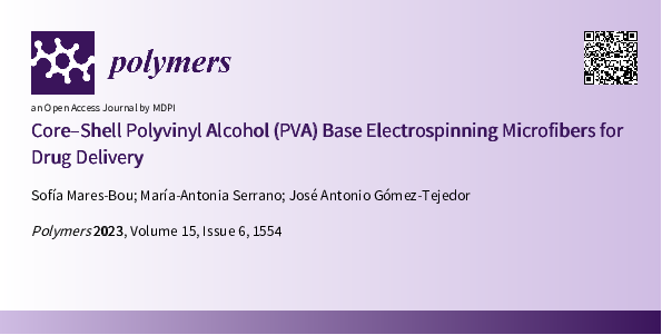 JAGomez_T's tweet photo. Uniaxial &amp; coaxial Polyvinyl Alcohol fibers were produced with different coating structures, obtaining both porous and non-porous coatings. Different release rates were obtained, which makes this drug release system suitable for different applications. @SMaresBou @MDPIOpenAccess https://t.co/D3C3ptV0pq
