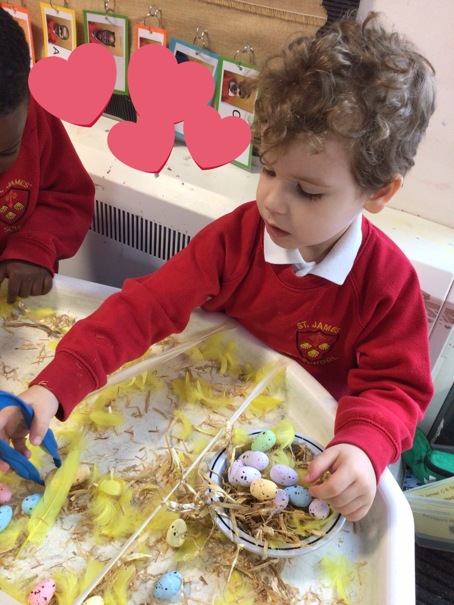 stjameswigan's tweet photo. We are using the tweezers to collect eggs for our nests in Reception this morning.
#ASPIRE
#STIMULATINGMINDS https://t.co/O9K2SLOKlh