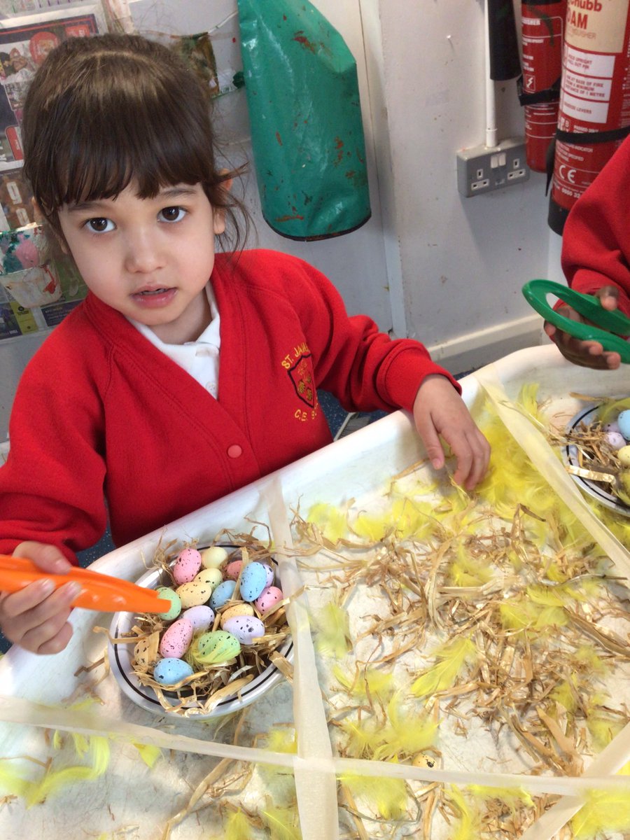 stjameswigan's tweet photo. We are using the tweezers to collect eggs for our nests in Reception this morning.
#ASPIRE
#STIMULATINGMINDS https://t.co/O9K2SLOKlh