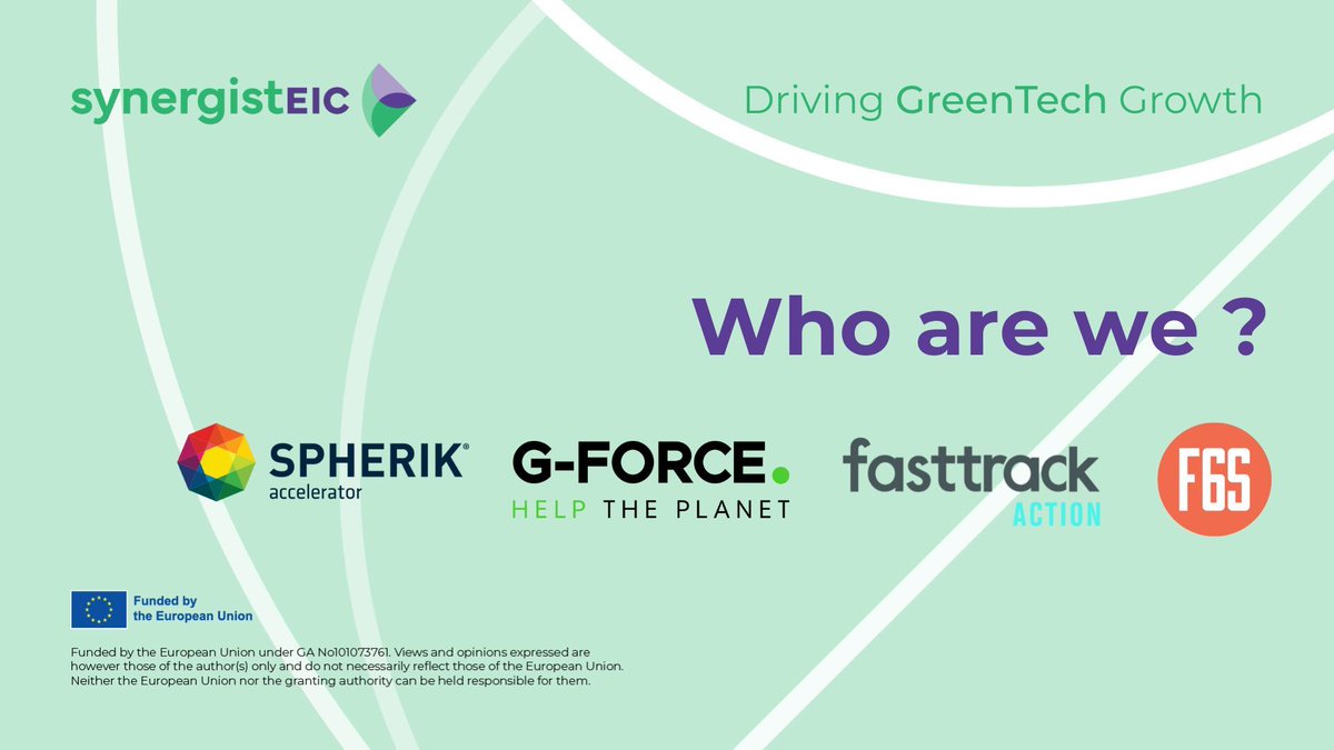 synergistEIC's tweet image. #SynergistEIC is a consortium composed of 4 partners strongly connected within their own and international ecosystems: @SPKaccelerator from Romania, G-Force from Slovakia, @FastTrackVC from Portugal and @f6s from Ireland.
Stay tuned for more details on our expertise !