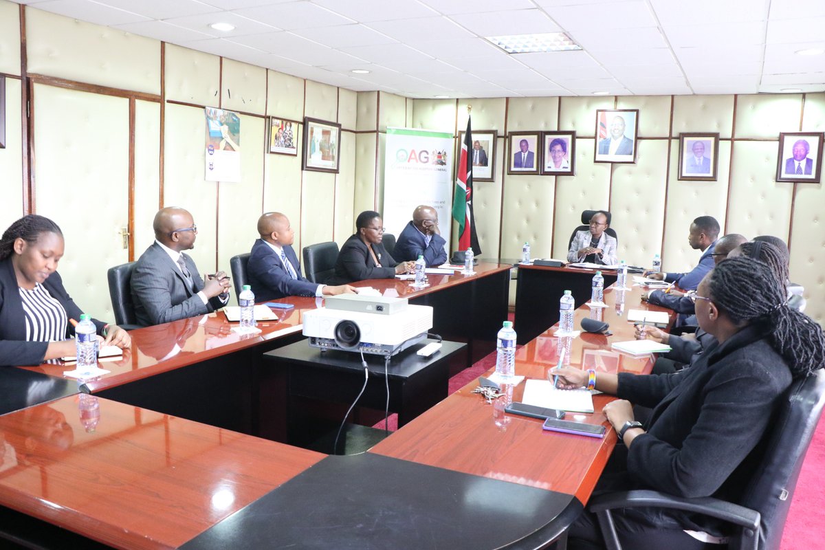 OAG_Kenya's tweet photo. Officials from @ISACA_Kenya paid a courtesy call on the Auditor-General, CPA Nancy Gathungu, CBS,  to compare notes on areas of partnership that could enhance #PublicAccountability. https://t.co/WIW0Iiiw4u