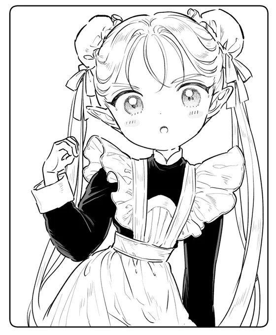 ゆるエルフのダイアナちゃんを描きました。 楽しかったです。