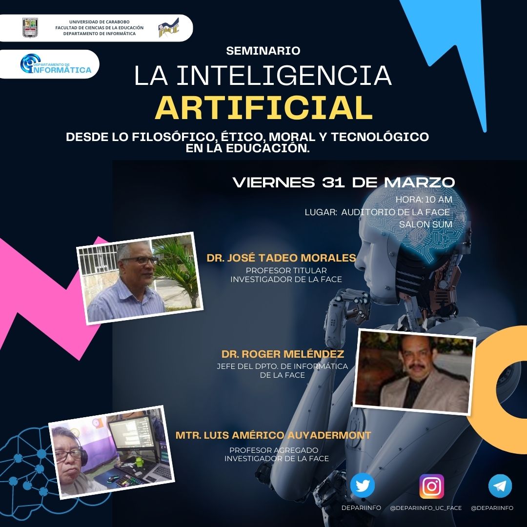 eduwebucface's tweet photo. Acompáñanos a explorar cómo la IA está transformando la forma en que aprendemos y enseñamos. En la @FaCE_UC ¡No se lo pierdan! 
#eduweb2023
 #IAenEducación #TecnologíaEducativa #EducaciónDelFuturo https://t.co/IpA8jyfrAt