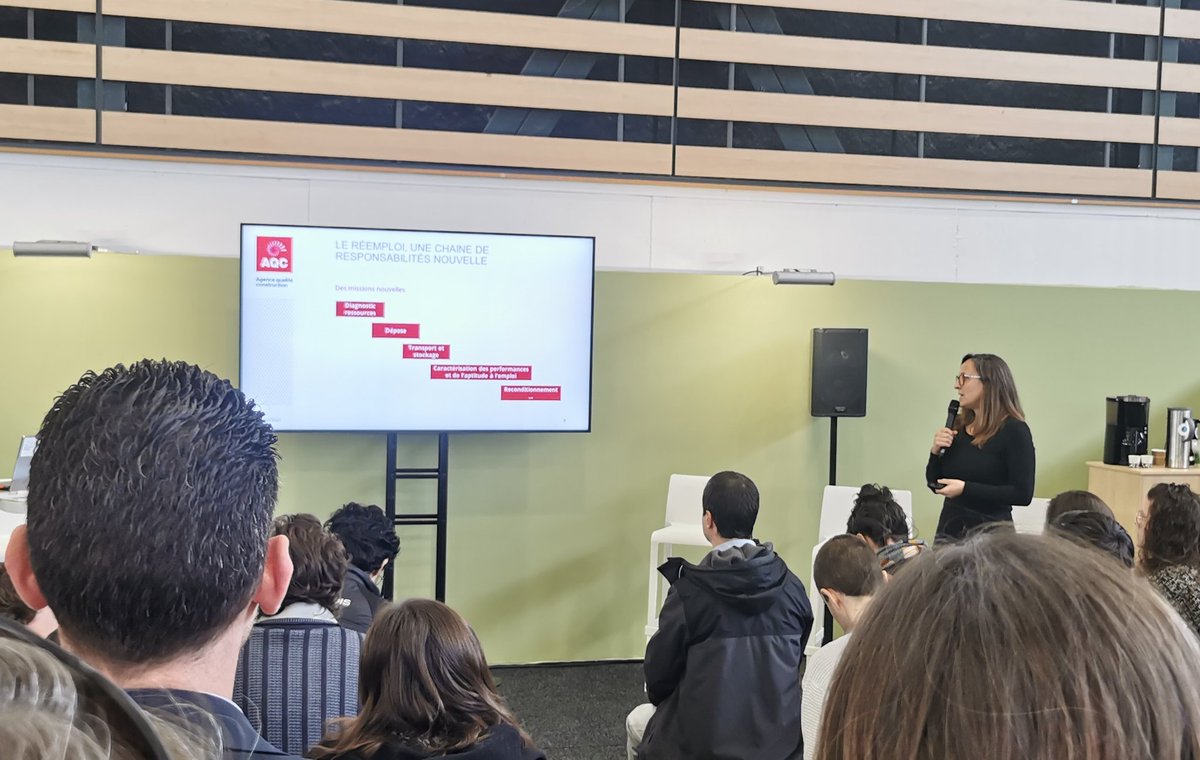 AQC_Lyon's tweet photo. Nous parlons réemploi sur les Ateliers Bâtiment Durable avec @VADurable!
#BePOSITIVE23 @bepositiveevent https://t.co/OiwG4KWV1N