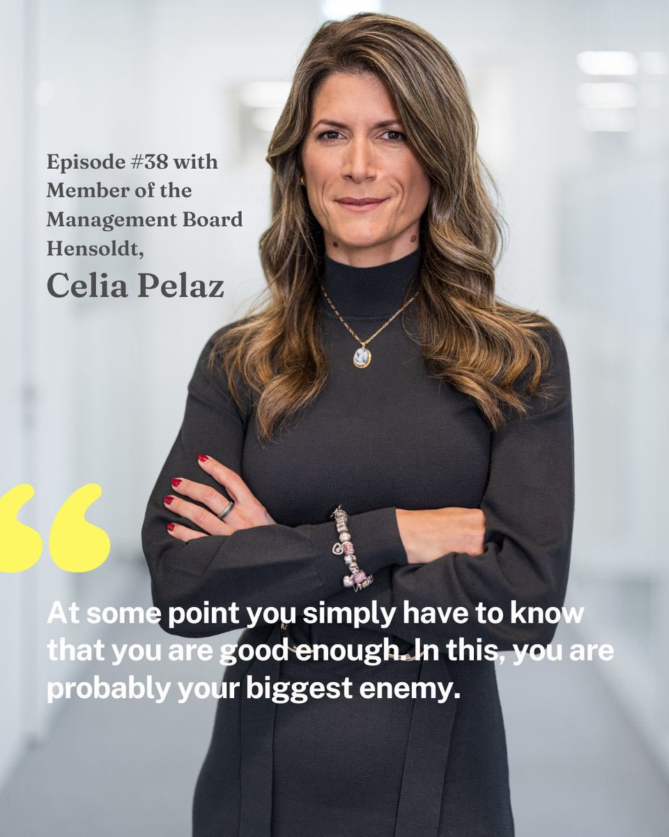 “When you are the only 👩🏽‍💼 in the room, people will remember you" says Celia Pelaz, Member of the Management Board at #Hensoldt. 🎧 to our conversation about the urge and will to lead 💪 &amp; how to bring in more #diversity - Episode 38 of #ichbinsofrei see link in bio #femaleleader