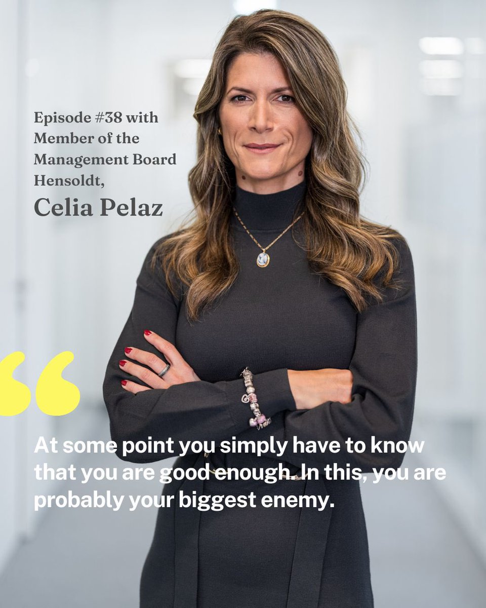 “When you are the only 👩🏽‍💼 in the room, people will remember you' says Celia Pelaz, Member of the Management Board at #Hensoldt. 🎧 to our conversation about the urge and will to lead 💪 & how to bring in more #diversity - Episode 38 of #ichbinsofrei see link in bio #femaleleader
