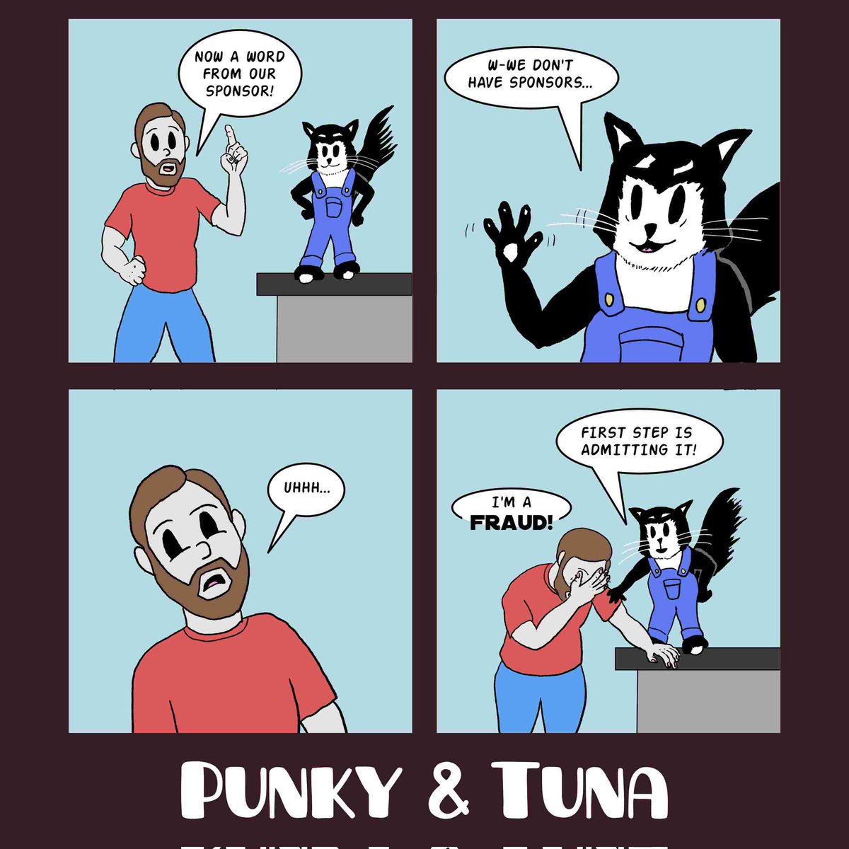 PunkyTunaComic's tweet photo. Any takers...please?
•
•
•
•
•
#webcomic #punkyandtuna #Punky #tuna #catcomic #kittycomic #cats #funny #sponsor #sponsors #createdonsurface #surfacepro #affinitydesigner #madeinaffinity #nabthenineties https://t.co/1FkW6c7yUG