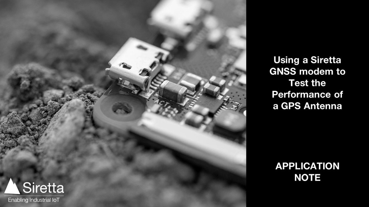 SirettaLtd's tweet image. If you need help using a Siretta GNSS Modem to test the performance of a GPS Antenna. Take a look at our latest application note to give you a step by step guide. Download it for FREE here: …NM4VRMWG.marketingautomation.services/net/m?md=w%2F7… #applicationnote #support #iotsupport #iiot #iot #industrialiot #