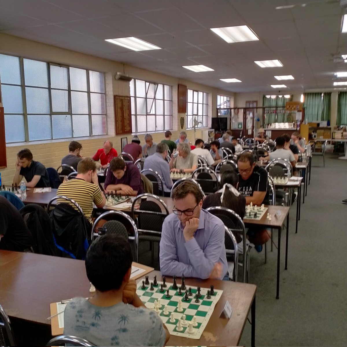 sachessau's tweet photo. Round 8 of SA Championship & SA Candidates is underway at the SA Chess Centre. It's been a great tournament of Classical 90+30 chess so far & the final round is next week.
#Chess #SAChess #SACAChess #AusChess #Adelaide #ChessPunks https://t.co/xFDyF2KAbg