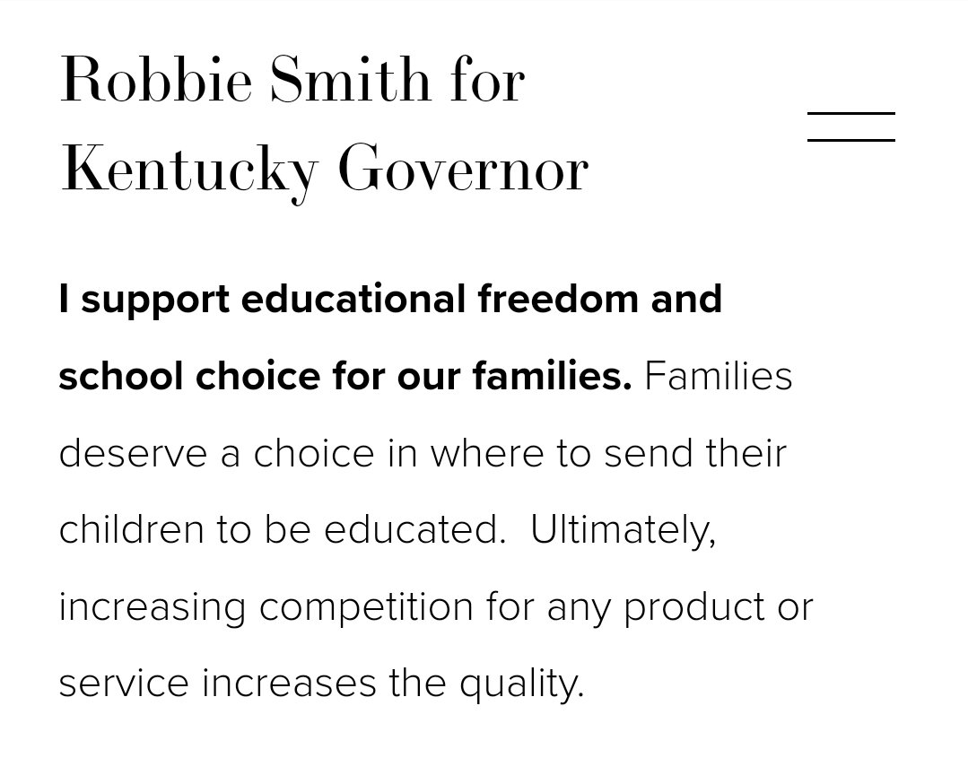 Education should be about the students.

rsmith4gov.com

facebook.com/rsmith4gov