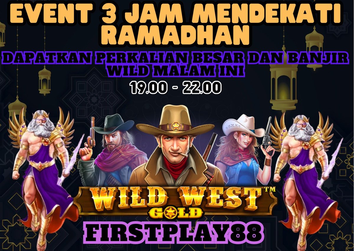 sellynaamelia88's tweet image. LINK JACKPOT: heylink.me/FlRSTPLAY88

EVENT 3 JAM MENDEKATI RAMADHAN
RAIH PERKALIAN BESAR DAN MELIMPAH DI WILD WEST GOLD DI JAM 19:00 - 22:00.
.
#FIRSTPLAY88 #NIKITAMIRZANI #RAFIAHMAD #INFOJACKPOT #viralmesum #viralterbaru #viralindo