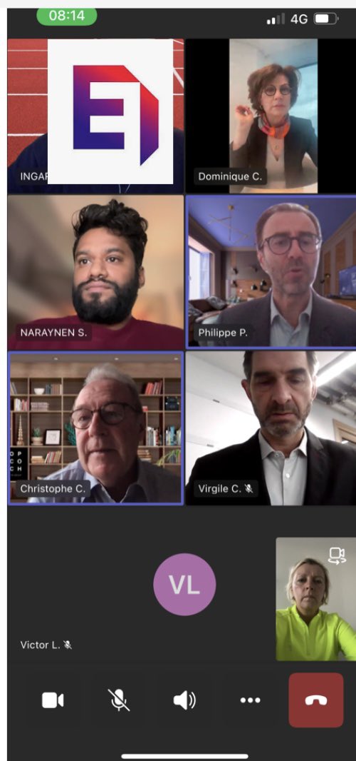 ⏰ 8h! L’heure de la visio-Réunion du Comité National <a href="/MEDEFsport/">MEDEF Sport</a> piloté par notre Présidente <a href="/dcarlach/">Dominique Carlac'h</a> 
👉🏻Début mouvementé cette nuit de l’examen du projet de loi olympique 
👉🏻Soutien des sportifs de haut niveau
👉🏻Développement des APS en milieu professionnel 
#entreprendre