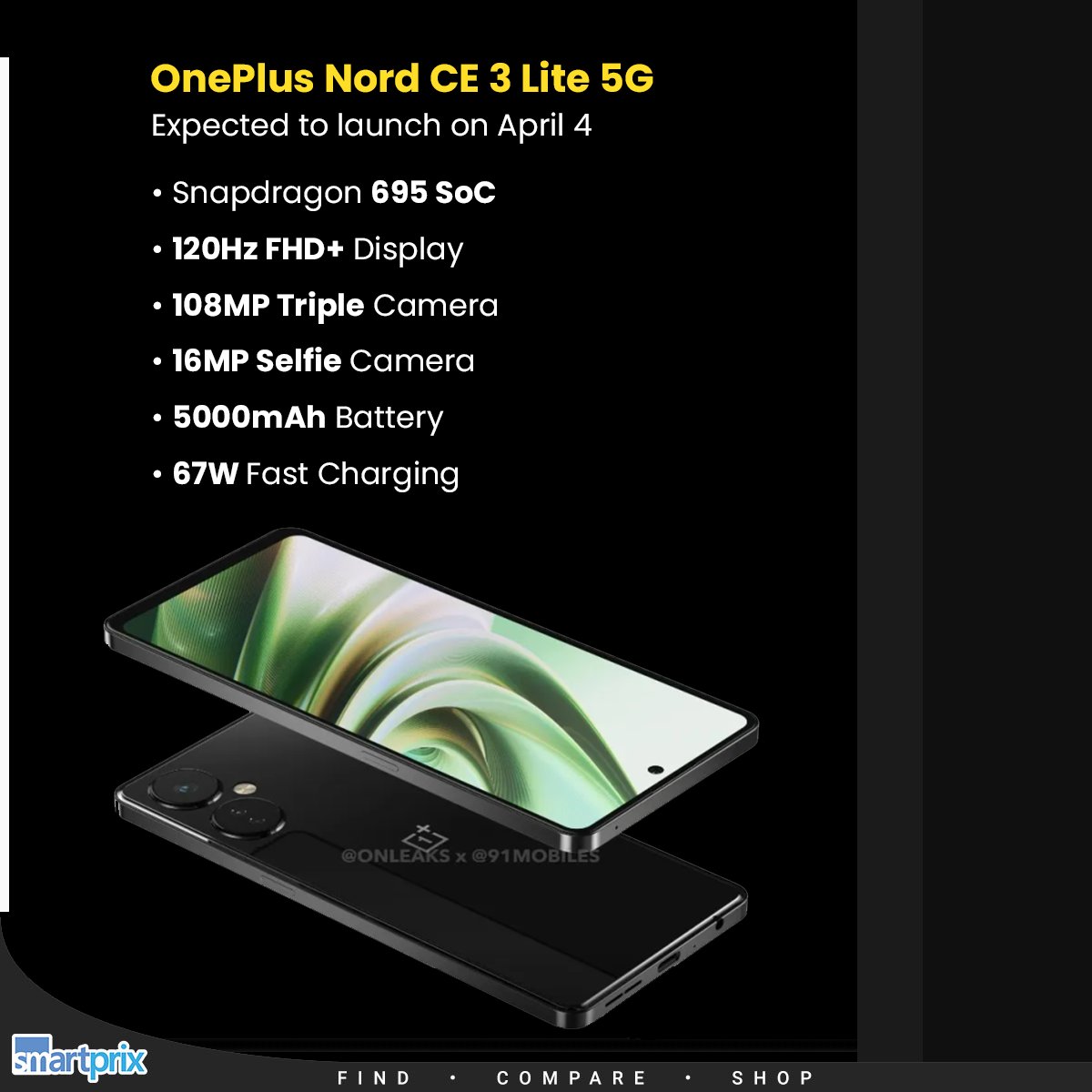 OnePlus Nord CE 3 Lite 5G specs leak ahead of launch -  news