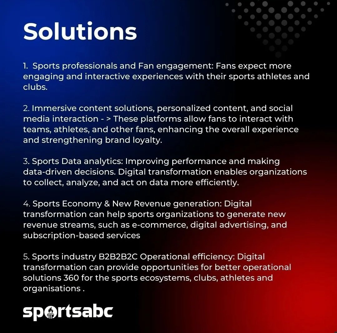sportsdna_ai's tweet photo. #sportsabc offers a comprehensive marketplace directory for sports that aggregates, promotes, and creates new opportunities for clubs, teams, and players. 

#SportsIndustry #sportseconomy
#sportsabc
#metaverse https://t.co/pjOub1ibbx