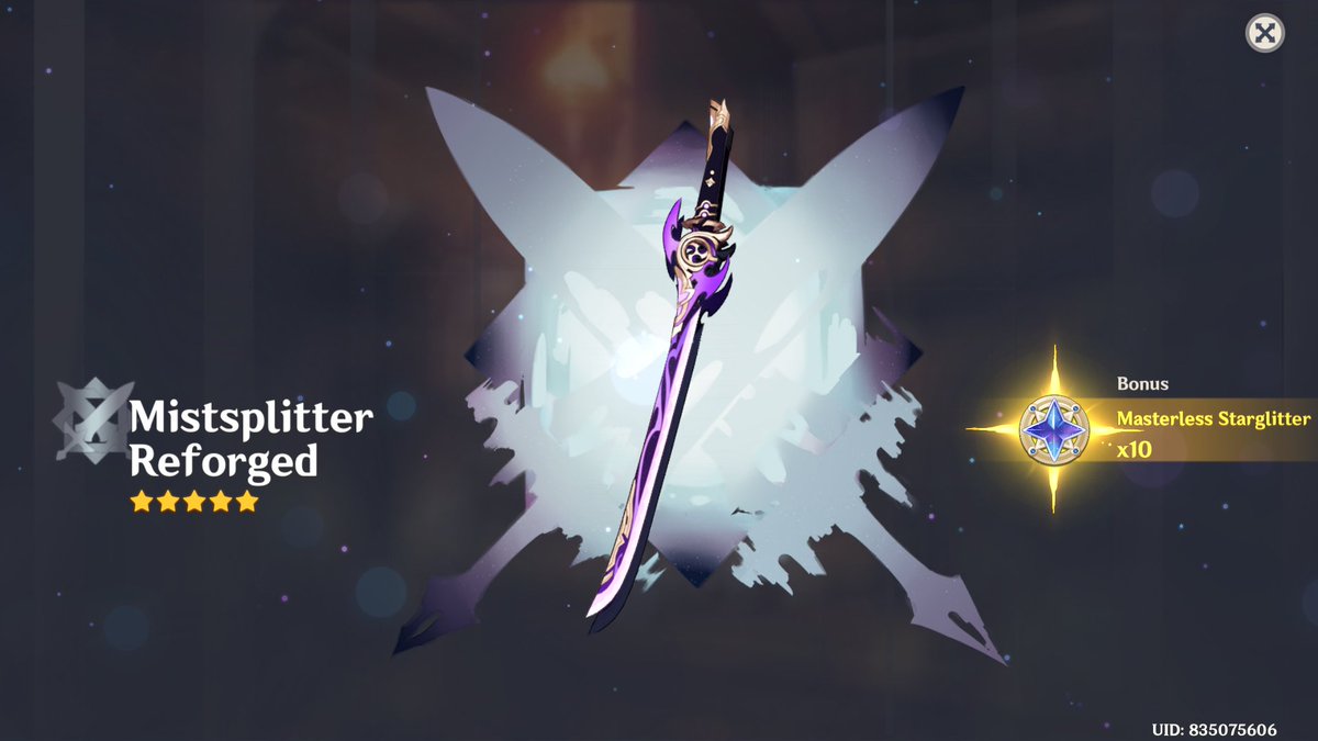 karena aku berhasil dapetin shenhe dan mistsplitter, aku mau giveaway welkin buat 1 pemenang ya! cukup rt sama like aja, aku umumin hari jumat! good luck<3
