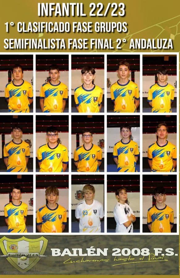 Bailen2008_FS's tweet photo. Desde el @bailen2008_fs queremos dar la enhorabuena a nuestro equipo infantil por la gran temporada que han realizado en la liga regular quedando campeones de grupo y semifinalistas en la fase final del campeonato, ahora a por la copa diputación VAMOOOOSSS 💪💪💪💪🟡🔵 https://t.co/MBp8ALra1x