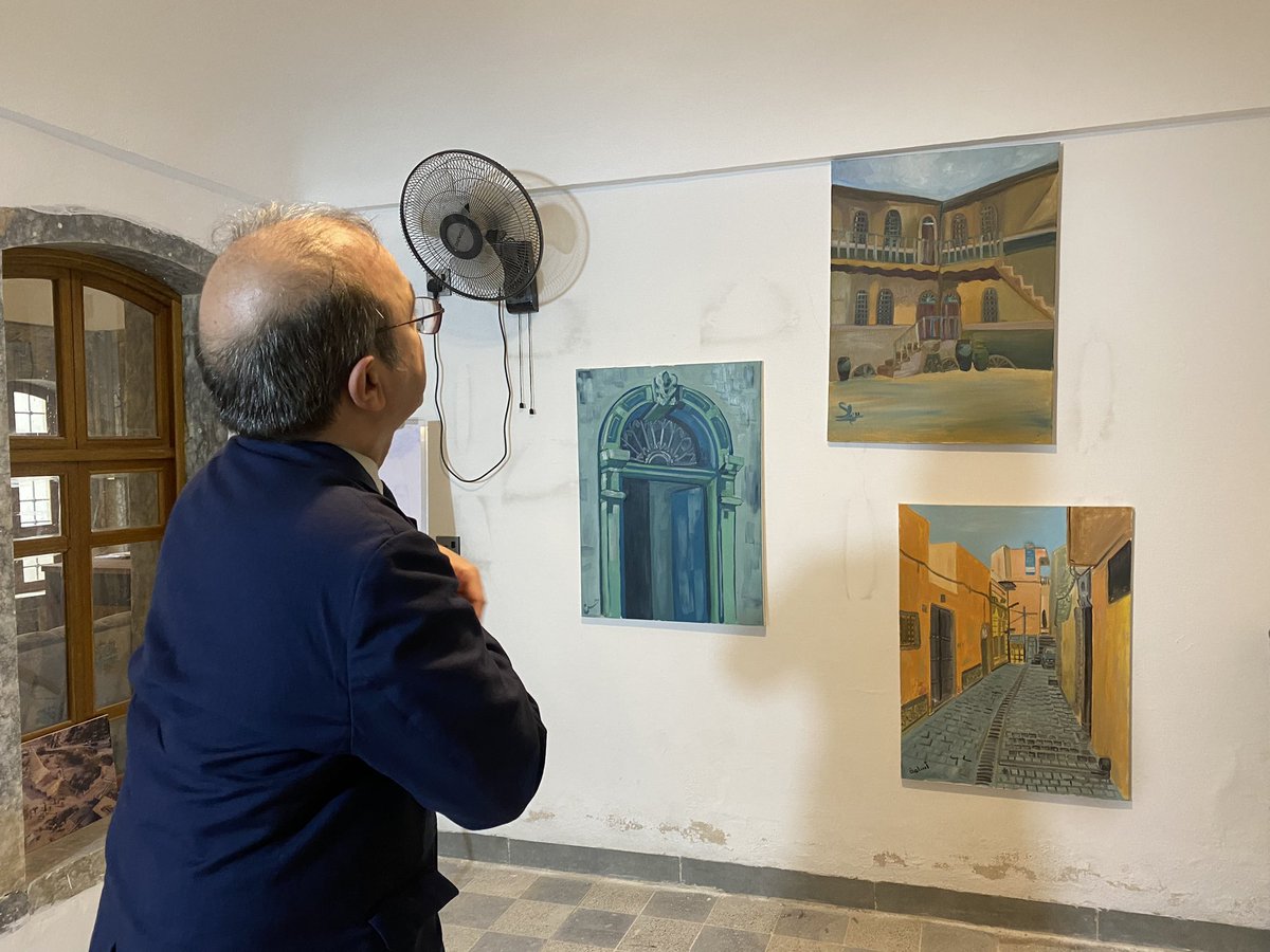 Nawafjasem7's tweet photo. today We are pleased with the second visit of the French Consul General to Mosul in the Old City in Home #MosulEye We welcome everyone who visits the house, available to all. March 21 https://t.co/FdYNz7c2dX