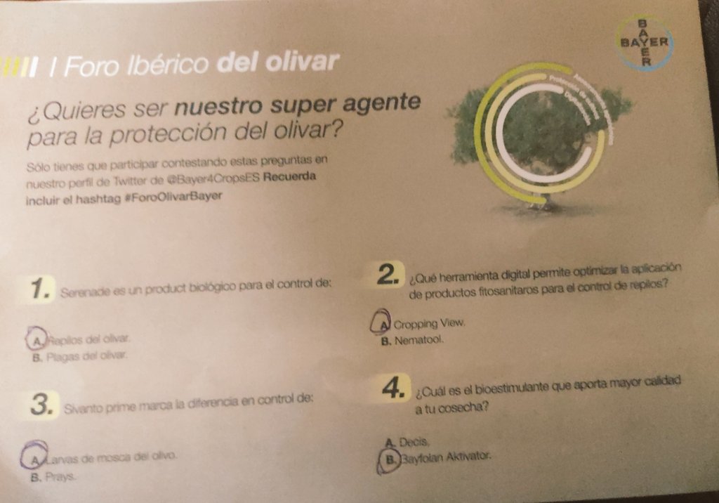 BBC27715749's tweet photo. @Bayer4CropsES #foroolivarbayer https://t.co/16DUSig8YZ
