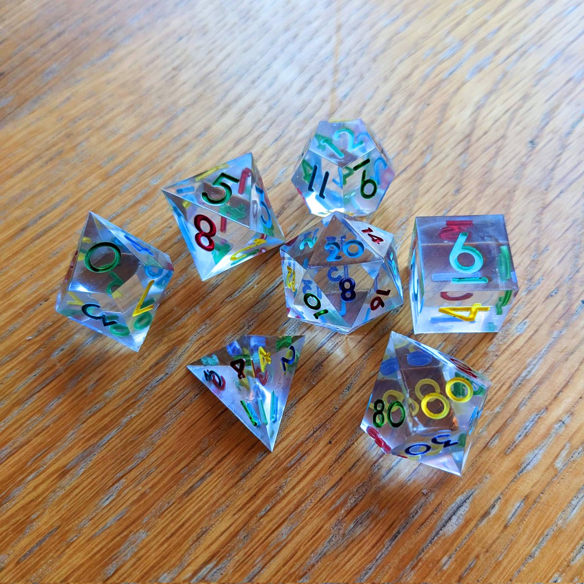_ToniShaw_'s tweet photo. I'm still absolutely in love with these dice! 😍😍 They are handmade by my friend The Dice Witch, who you can find on Insta and the Clock App.

You can get your own set for £20 on Et*y, just search TheDiceWithUK 😍

#DnD #ttrpg #TTRPGRising #dice #SmallBusinesses https://t.co/hVUoCJHXHg