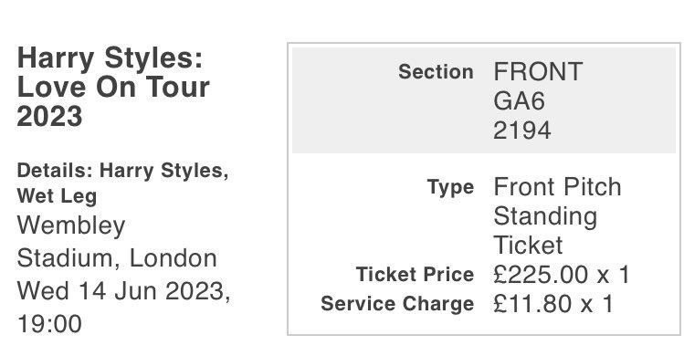 joanofarc_____'s tweet photo. selling ONE ticket for Harry’s show in London
for info or screen recorders, contact me

vendo UN biglietto per il concerto di Harry a Londra
per info o registrazioni schermo, scrivetemi in privato https://t.co/2qOu4yKvkM