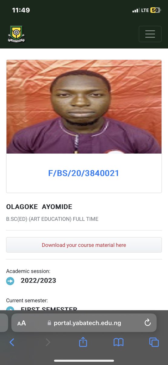 AyomideOlagoke2's tweet photo. @mrbayoa1 I am currently a student of yabatech epe campus and I need assistance just to improve more on my academic skill and individual skill as a product designer https://t.co/aMPp7sHbgo