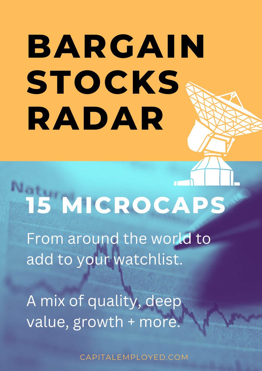 capitalemployed's tweet image. FRESH OFF THE PRESS 🔥

Bargain Stocks Radar March 2023

15 microcaps from around the world to add to your watchlist. 🧐

This 18-page report is exclusive to our wonderful twitter followers!

To get your copy just...

👉 Like &amp;amp; Retweet
👉 Follow us (so we can dm you a copy)