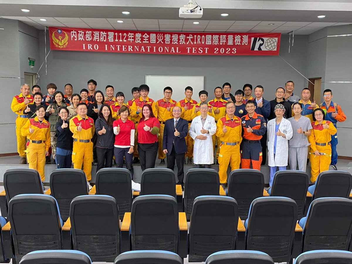 irodogs's tweet photo. 33 participants took their Rubble Search test in Taiwan under the watchful eyes of our judges Mirka Nečak 🇸🇮 and Kaori Oshima 🇯🇵. 21 teams passed the test.👏
THANK YOU to all involved – organisers, teams, helpers, and judges.💙
#IRODogs #SearchandRescue #RubbleSearch
📷 TSSRT https://t.co/LJLevUN1E1