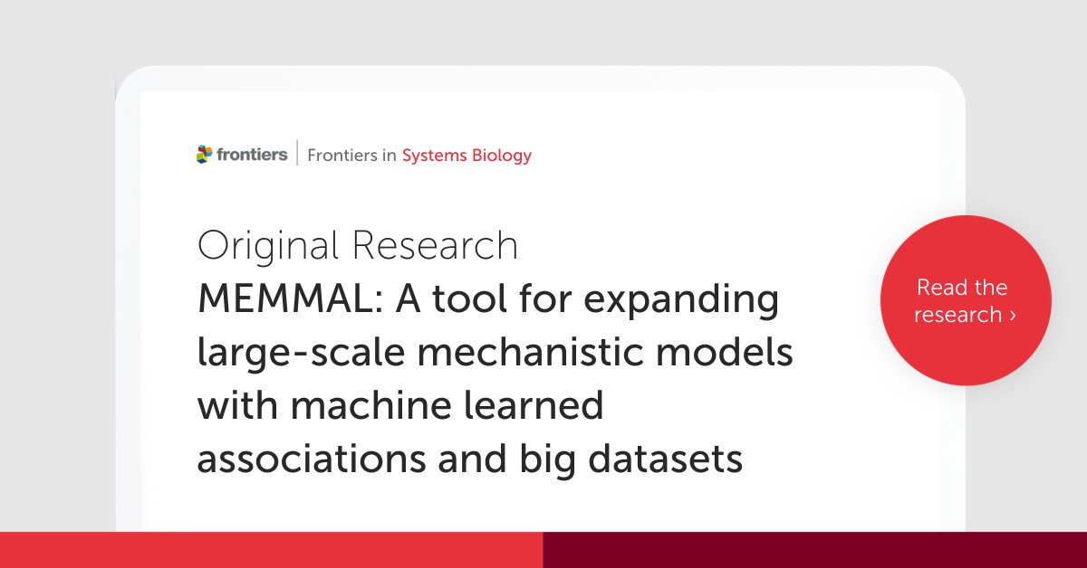 FrontSystemsBio's tweet image. 📢 New Original Research 🧪

This work is a template for combining big data, machine-learning-inferred interactions with mechanistic models.

Read the article HERE ➡️ fro.ntiers.in/kzvM

#BigData #SysBio #MechanisticModel #SystemsBiology