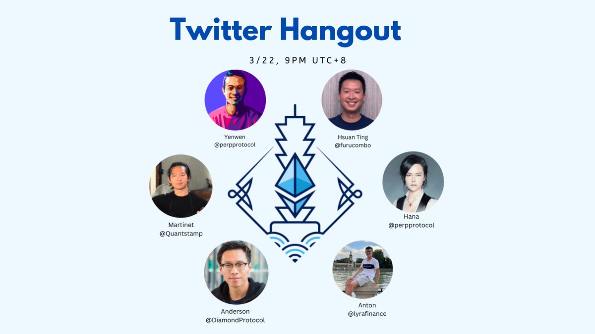 ETHTaipei 🇹🇼 April 1st-2nd 2025 (@ethtaipei) on Twitter photo Tomorrow, 9PM, 大家來聊聊 ETHTaipei
發揮去中心化的精神,一起來聽聽協辦的各位現場吵架 😛,歡迎有在關注我們的社群成員們一起加入!
<a href="/tempofeng/">yenwen (=ↀωↀ=)</a> <a href="/hsuantingchu/">HSUANting.eth</a> <a href="/martinetlee/">MartinΞt LΞΞ</a>
<a href="/hanamizuki/">🌸️hana.eth</a> <a href="/MrAndersonChen/">Anderson</a> <a href="/antonttc/">Anton Cheng (I'm a healthy dev)</a> Tomorrow, 9PM, 大家來聊聊 ETHTaipei
發揮去中心化的精神,一起來聽聽協辦的各位現場吵架 😛,歡迎有在關注我們的社群成員們一起加入!
<a href="/tempofeng/">yenwen (=ↀωↀ=)</a> <a href="/hsuantingchu/">HSUANting.eth</a> <a href="/martinetlee/">MartinΞt LΞΞ</a>
<a href="/hanamizuki/">🌸️hana.eth</a> <a href="/MrAndersonChen/">Anderson</a> <a href="/antonttc/">Anton Cheng (I'm a healthy dev)</a>
