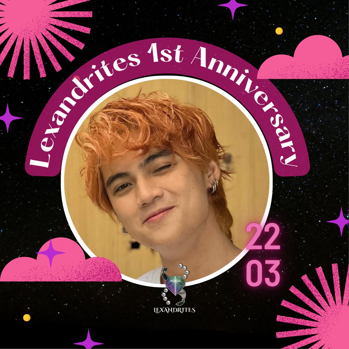 lexandritesofc's tweet photo. Hello LEXandrites! You can use this twitter icon for tonight’s anniversary party! 🥳🎈
LEXandrites 1st Anniversary
#LEXandrites1stAnniv
#YAMA_Lex @yama_lexofc
#YAMAph @yamaofficialph https://t.co/AJo89RdjPi
