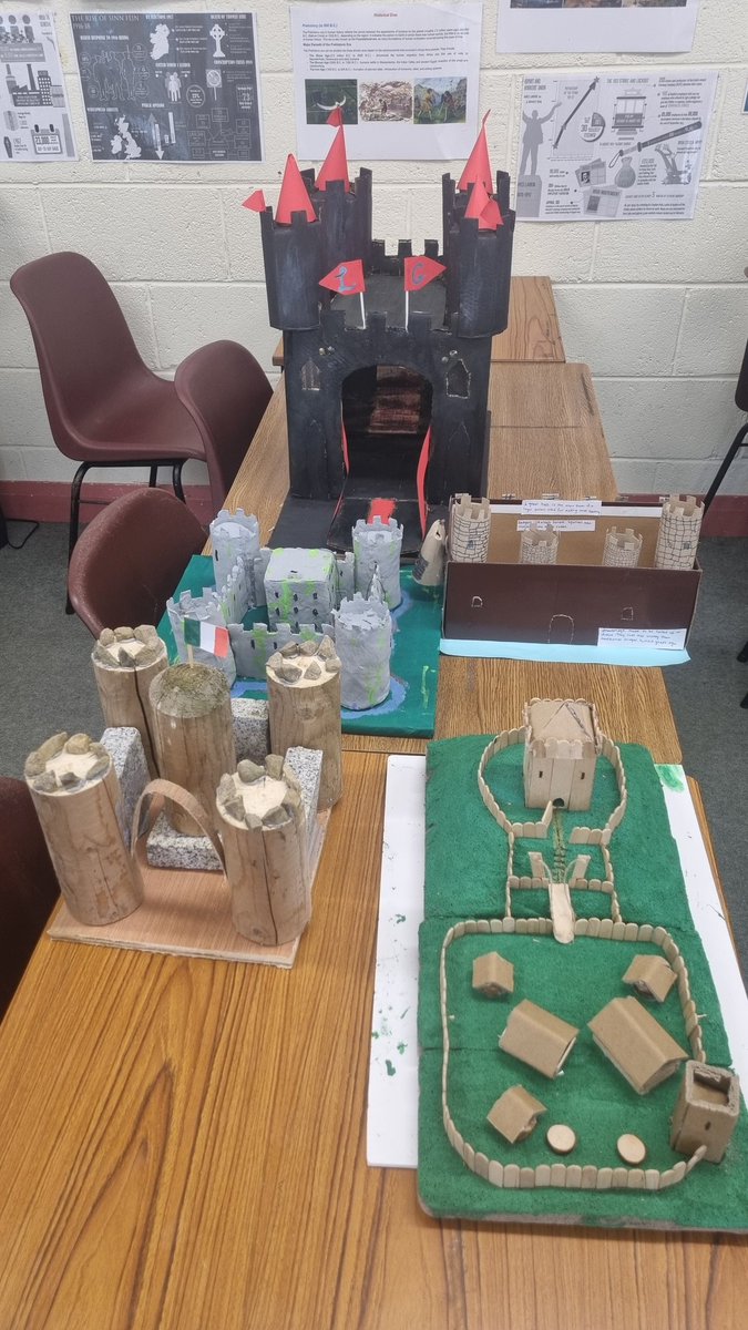 Just some of the fabulous 3D models of Medieval Stone Castles and Motte & Baileys by our First Year Students for the latest Monthly Project! #jchist #histedchatie #ExcellenceInEducation