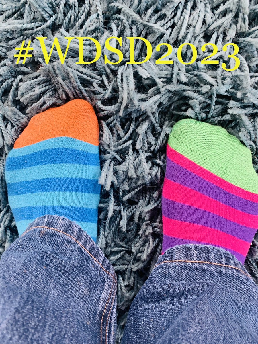 Today is #WorldDownSyndromeDay 🎉 if you’ve decided to #rockyoursocks 🧦 on placement or Uni, why not pop a picture in the chat 👇 #WithUsNotForUs @QUBelfast @QUBSONM @QUBNSOC @NFM1121EBN